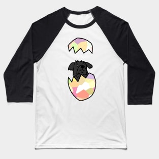 Cute Dog Popping out of Funny Easter Egg Baseball T-Shirt